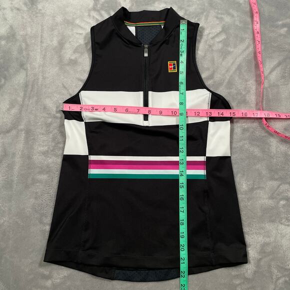 Nike Court Top Small Black Power Slam Tank Colorblock Tennis Activewear Sport - Picture 8 of 9